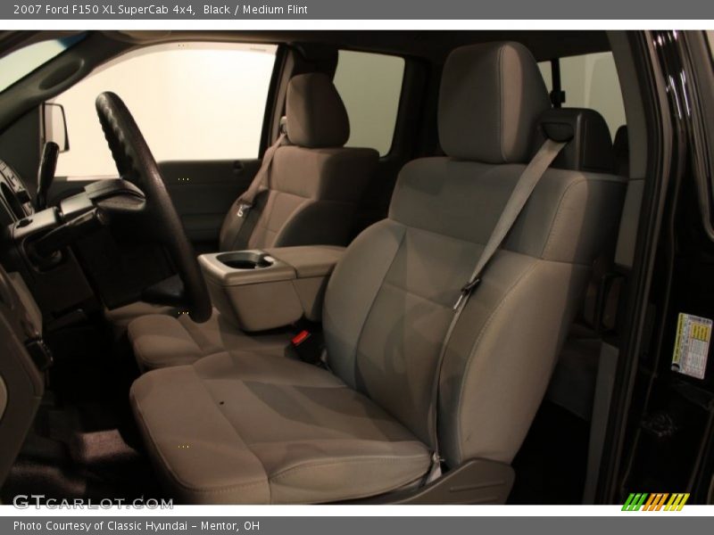 Black / Medium Flint 2007 Ford F150 XL SuperCab 4x4