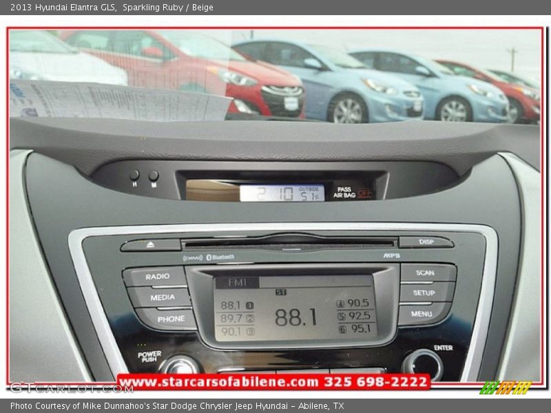 Sparkling Ruby / Beige 2013 Hyundai Elantra GLS