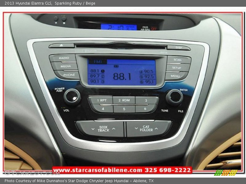 Sparkling Ruby / Beige 2013 Hyundai Elantra GLS