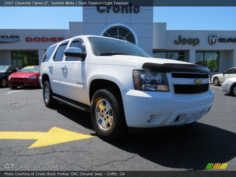 Summit White / Dark Titanium/Light Titanium 2007 Chevrolet Tahoe LT