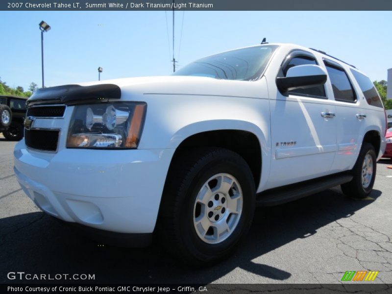 Summit White / Dark Titanium/Light Titanium 2007 Chevrolet Tahoe LT