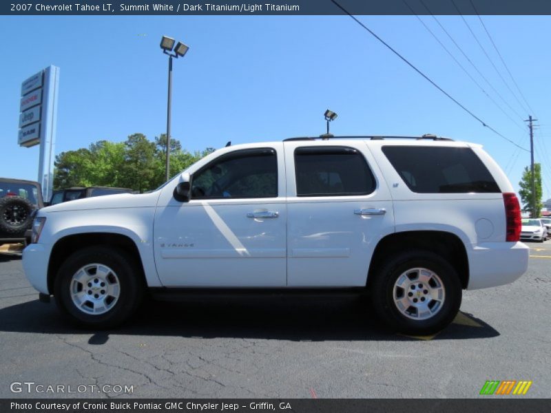 Summit White / Dark Titanium/Light Titanium 2007 Chevrolet Tahoe LT
