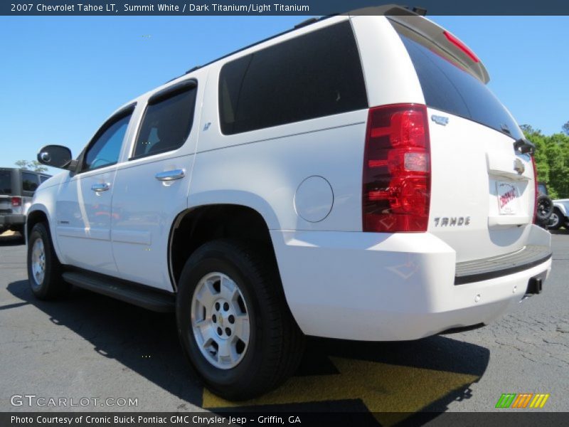 Summit White / Dark Titanium/Light Titanium 2007 Chevrolet Tahoe LT