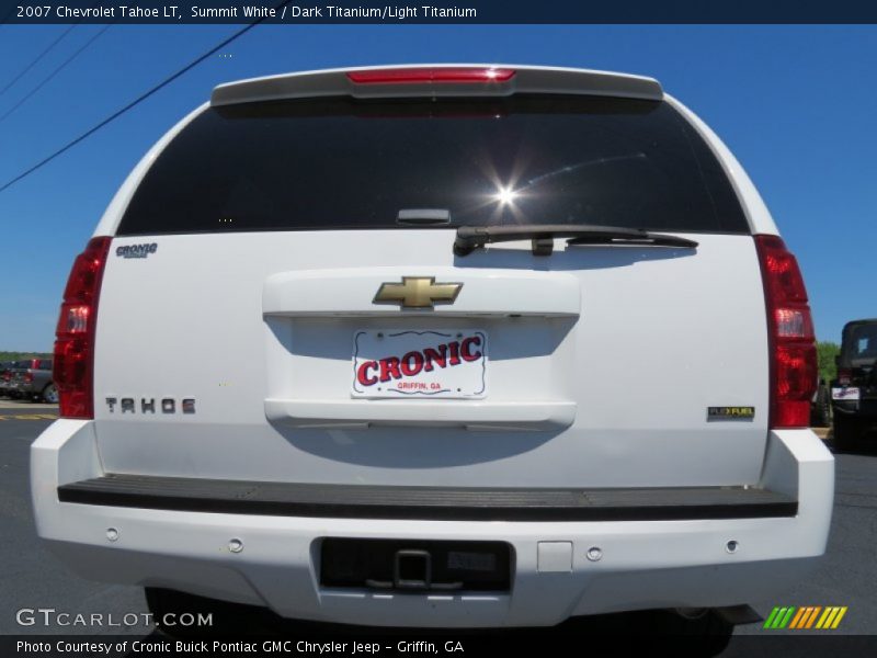 Summit White / Dark Titanium/Light Titanium 2007 Chevrolet Tahoe LT