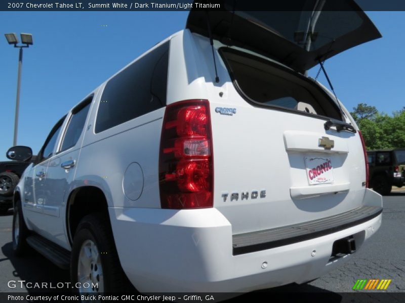 Summit White / Dark Titanium/Light Titanium 2007 Chevrolet Tahoe LT