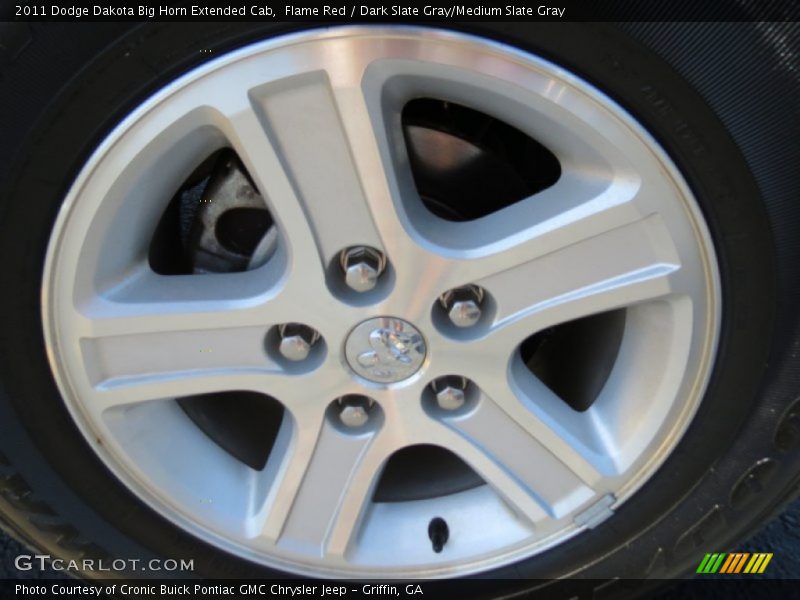 Flame Red / Dark Slate Gray/Medium Slate Gray 2011 Dodge Dakota Big Horn Extended Cab