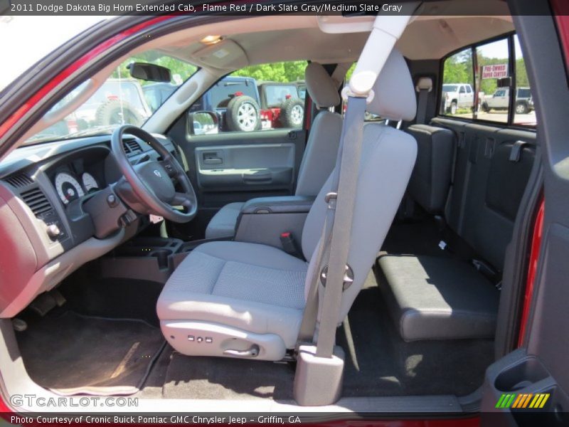 Flame Red / Dark Slate Gray/Medium Slate Gray 2011 Dodge Dakota Big Horn Extended Cab