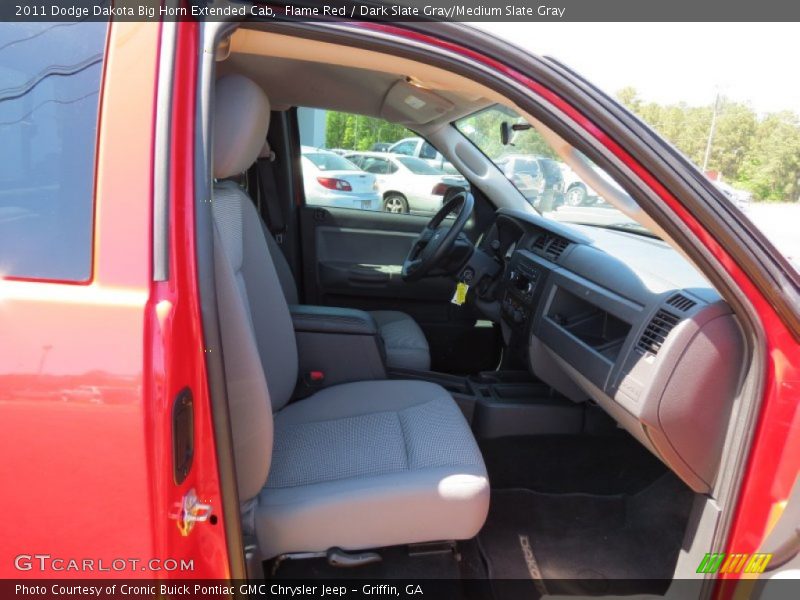 Flame Red / Dark Slate Gray/Medium Slate Gray 2011 Dodge Dakota Big Horn Extended Cab