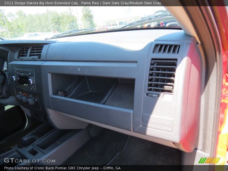Flame Red / Dark Slate Gray/Medium Slate Gray 2011 Dodge Dakota Big Horn Extended Cab