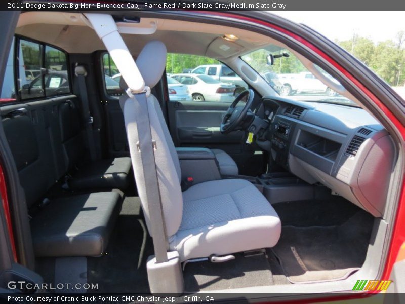 Flame Red / Dark Slate Gray/Medium Slate Gray 2011 Dodge Dakota Big Horn Extended Cab