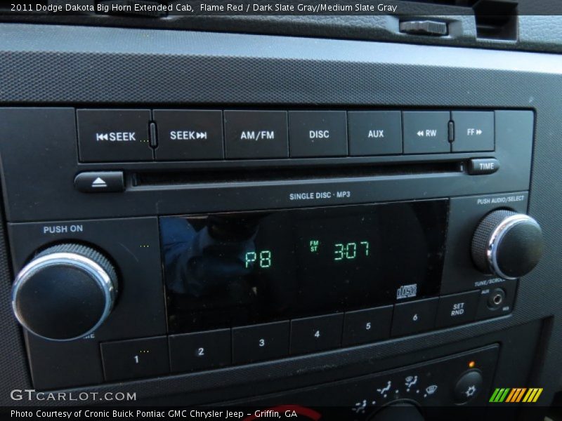 Flame Red / Dark Slate Gray/Medium Slate Gray 2011 Dodge Dakota Big Horn Extended Cab