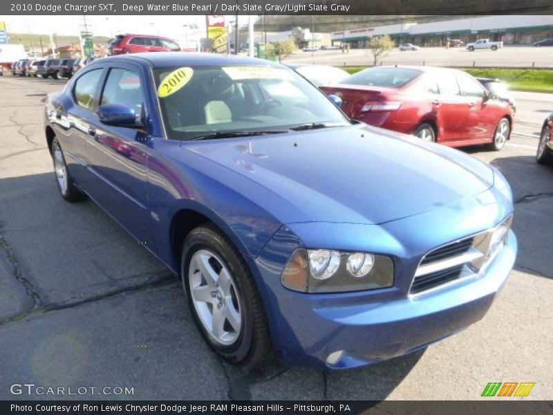 Deep Water Blue Pearl / Dark Slate Gray/Light Slate Gray 2010 Dodge Charger SXT