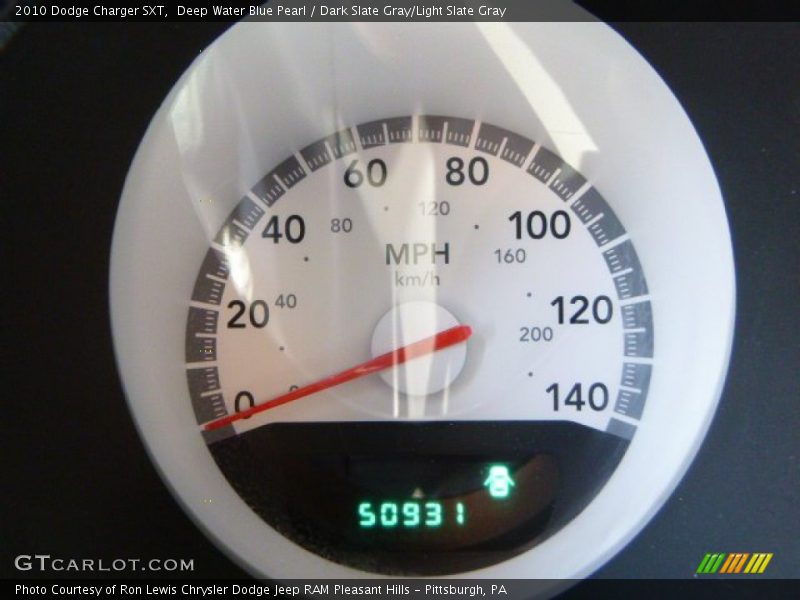Deep Water Blue Pearl / Dark Slate Gray/Light Slate Gray 2010 Dodge Charger SXT