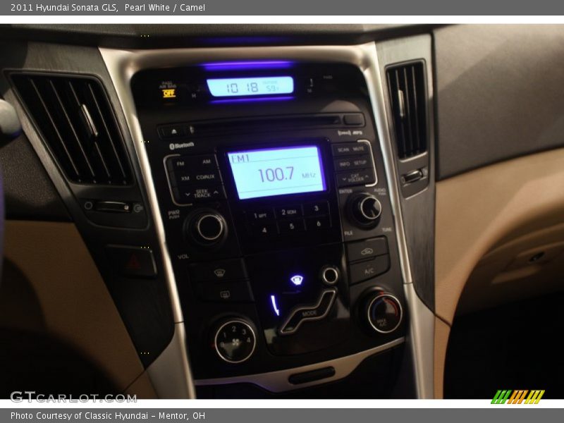 Pearl White / Camel 2011 Hyundai Sonata GLS