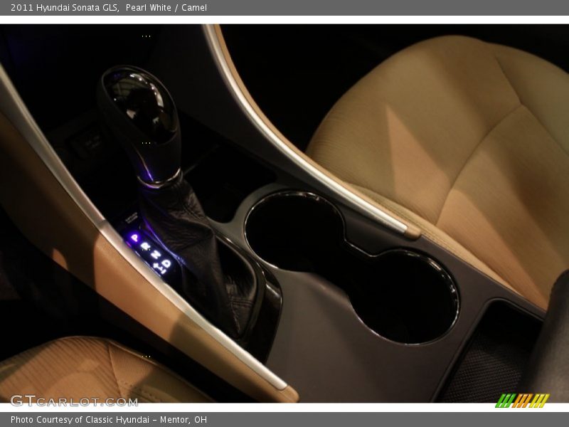Pearl White / Camel 2011 Hyundai Sonata GLS