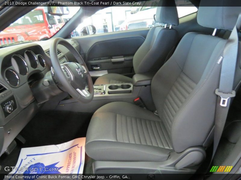 Phantom Black Tri-Coat Pearl / Dark Slate Gray 2013 Dodge Challenger R/T