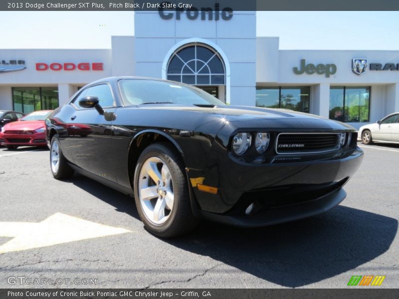 Pitch Black / Dark Slate Gray 2013 Dodge Challenger SXT Plus