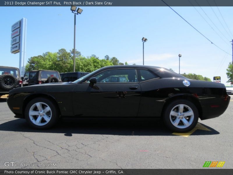 Pitch Black / Dark Slate Gray 2013 Dodge Challenger SXT Plus