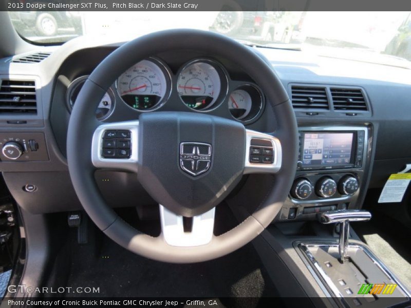 Pitch Black / Dark Slate Gray 2013 Dodge Challenger SXT Plus