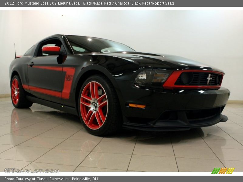 Black/Race Red / Charcoal Black Recaro Sport Seats 2012 Ford Mustang Boss 302 Laguna Seca