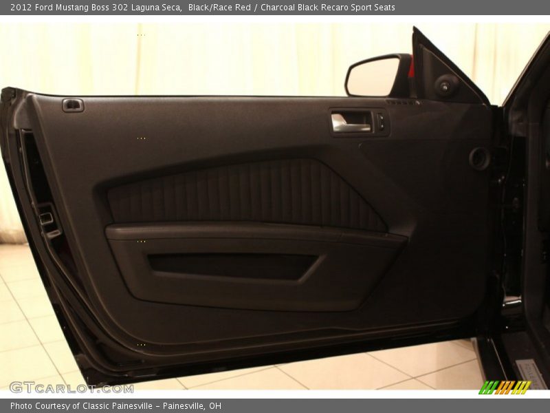 Black/Race Red / Charcoal Black Recaro Sport Seats 2012 Ford Mustang Boss 302 Laguna Seca