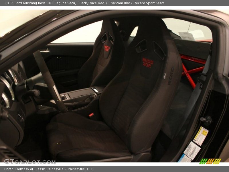 Black/Race Red / Charcoal Black Recaro Sport Seats 2012 Ford Mustang Boss 302 Laguna Seca