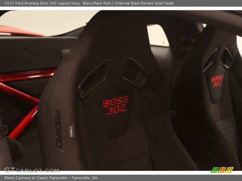 Black/Race Red / Charcoal Black Recaro Sport Seats 2012 Ford Mustang Boss 302 Laguna Seca