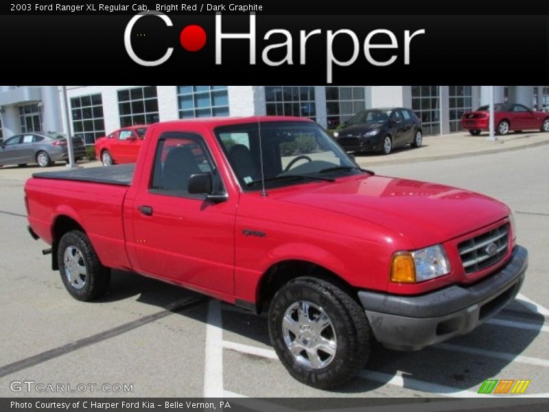 Bright Red / Dark Graphite 2003 Ford Ranger XL Regular Cab