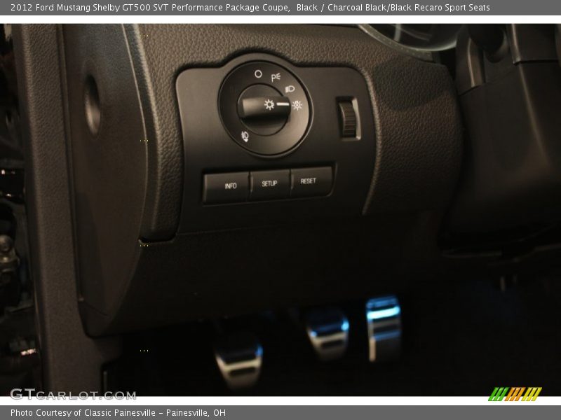 Black / Charcoal Black/Black Recaro Sport Seats 2012 Ford Mustang Shelby GT500 SVT Performance Package Coupe