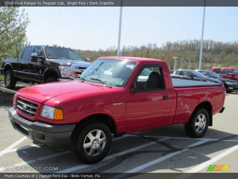 Bright Red / Dark Graphite 2003 Ford Ranger XL Regular Cab