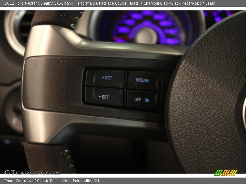 Black / Charcoal Black/Black Recaro Sport Seats 2012 Ford Mustang Shelby GT500 SVT Performance Package Coupe