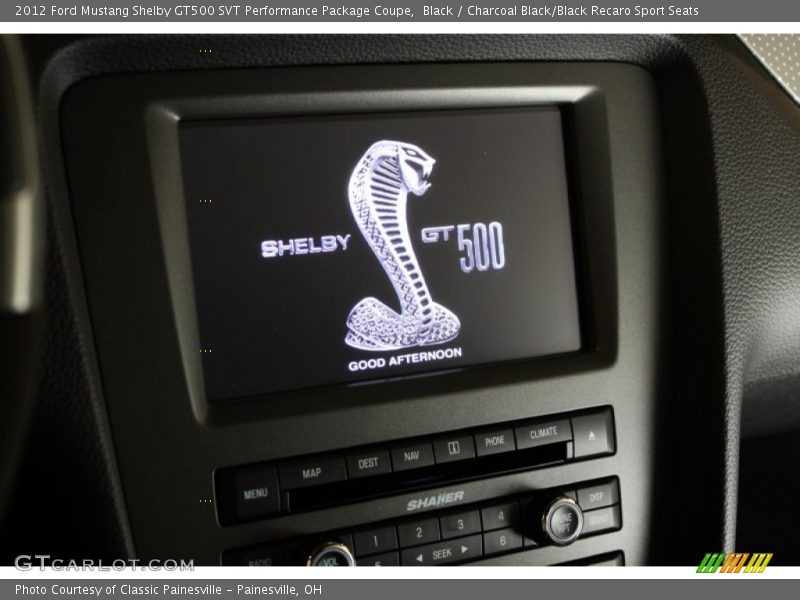 Black / Charcoal Black/Black Recaro Sport Seats 2012 Ford Mustang Shelby GT500 SVT Performance Package Coupe