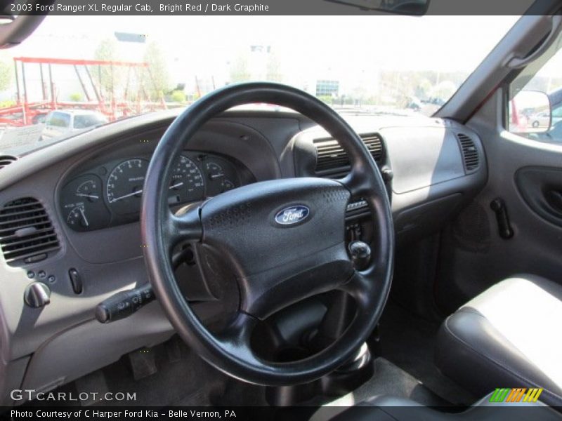 Bright Red / Dark Graphite 2003 Ford Ranger XL Regular Cab