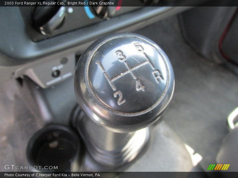 Bright Red / Dark Graphite 2003 Ford Ranger XL Regular Cab