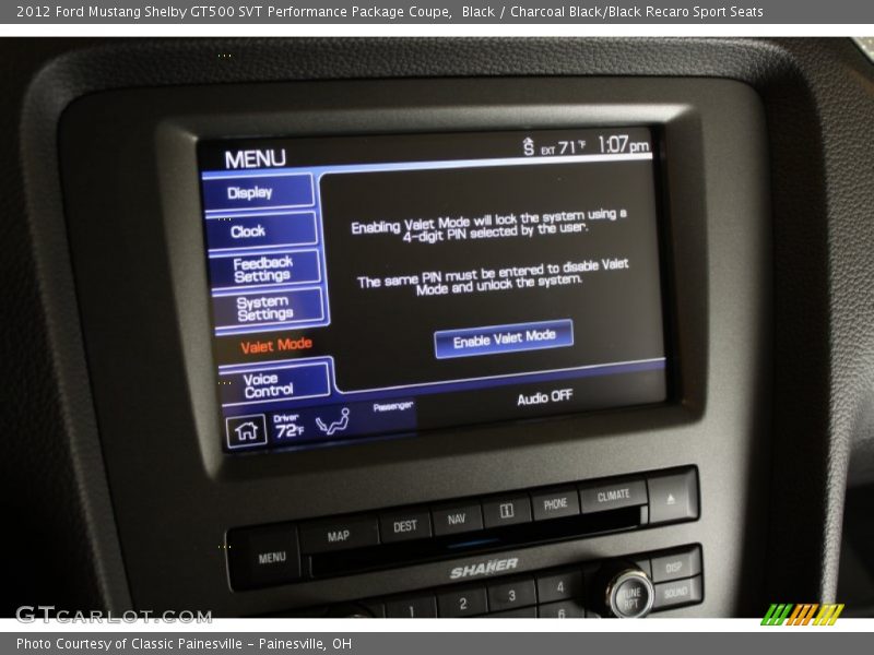 Black / Charcoal Black/Black Recaro Sport Seats 2012 Ford Mustang Shelby GT500 SVT Performance Package Coupe