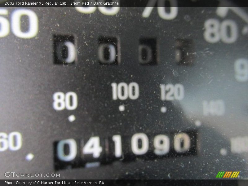 Bright Red / Dark Graphite 2003 Ford Ranger XL Regular Cab