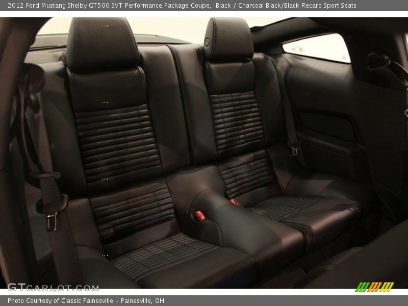 Black / Charcoal Black/Black Recaro Sport Seats 2012 Ford Mustang Shelby GT500 SVT Performance Package Coupe