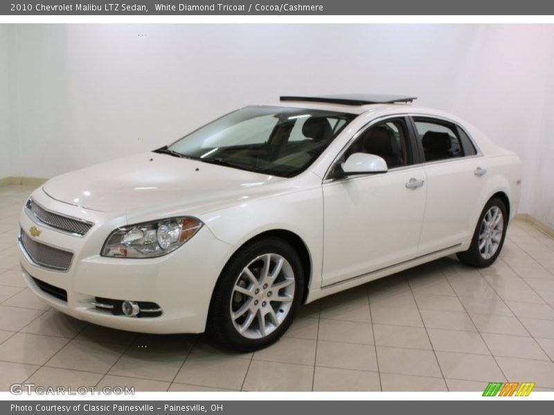 White Diamond Tricoat / Cocoa/Cashmere 2010 Chevrolet Malibu LTZ Sedan