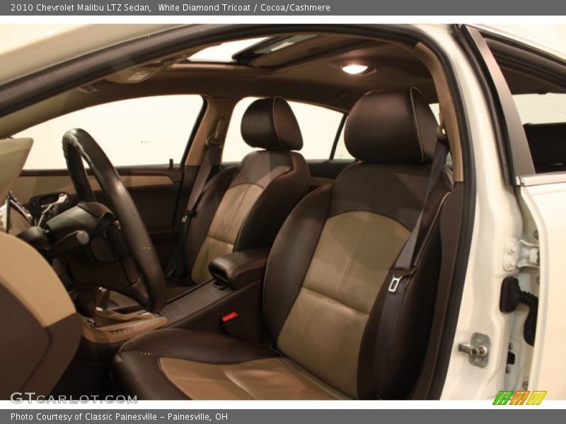 White Diamond Tricoat / Cocoa/Cashmere 2010 Chevrolet Malibu LTZ Sedan