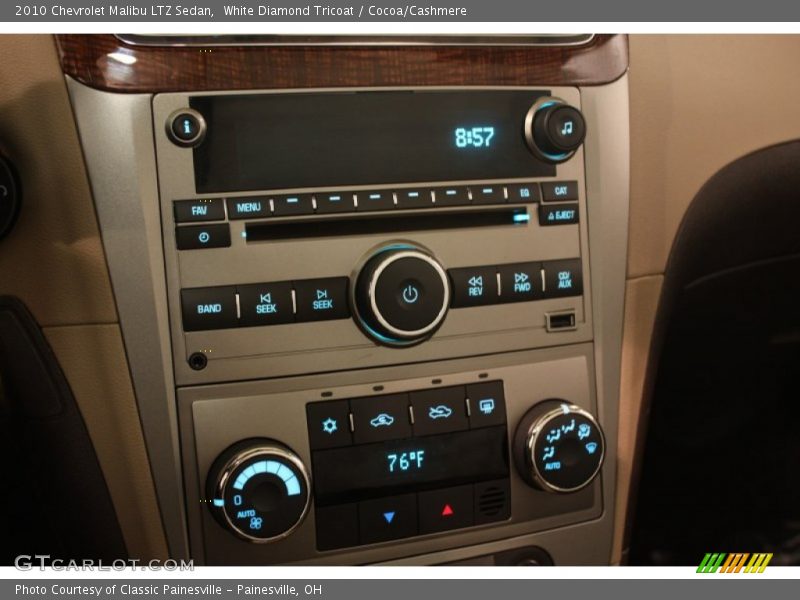 White Diamond Tricoat / Cocoa/Cashmere 2010 Chevrolet Malibu LTZ Sedan
