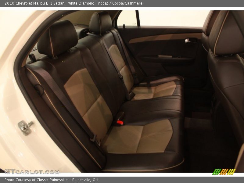 White Diamond Tricoat / Cocoa/Cashmere 2010 Chevrolet Malibu LTZ Sedan