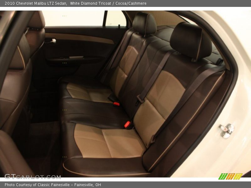 White Diamond Tricoat / Cocoa/Cashmere 2010 Chevrolet Malibu LTZ Sedan