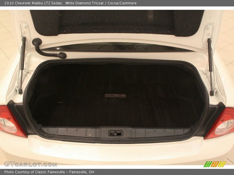 White Diamond Tricoat / Cocoa/Cashmere 2010 Chevrolet Malibu LTZ Sedan