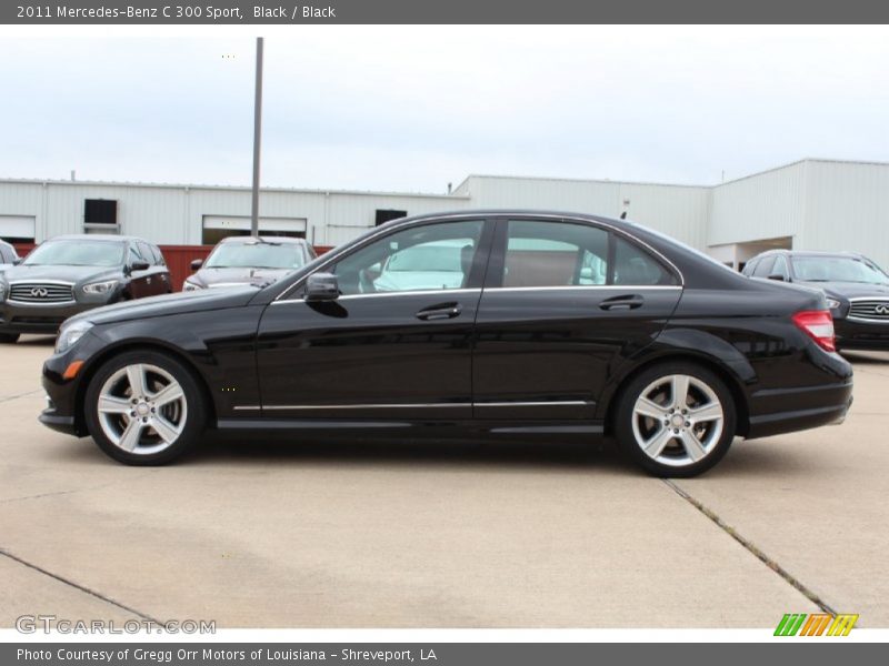 Black / Black 2011 Mercedes-Benz C 300 Sport