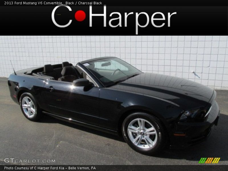 Black / Charcoal Black 2013 Ford Mustang V6 Convertible