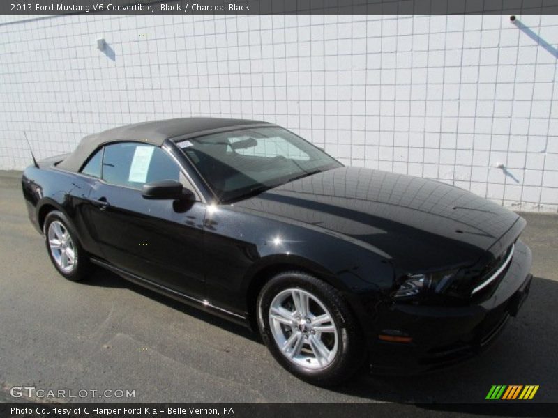 Black / Charcoal Black 2013 Ford Mustang V6 Convertible