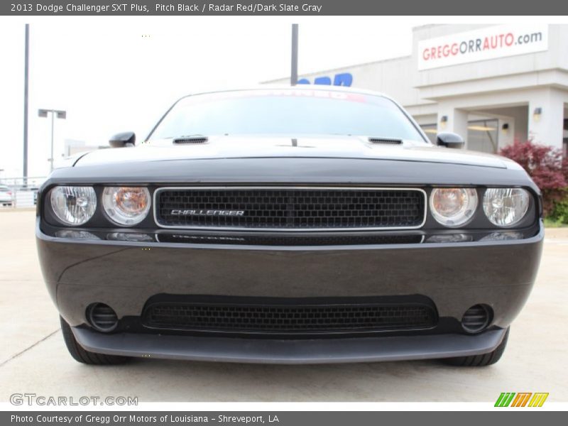 Pitch Black / Radar Red/Dark Slate Gray 2013 Dodge Challenger SXT Plus