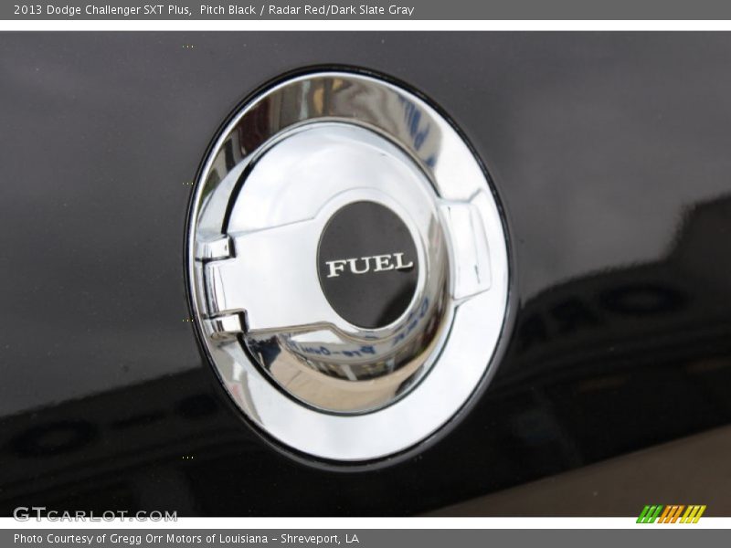 Pitch Black / Radar Red/Dark Slate Gray 2013 Dodge Challenger SXT Plus