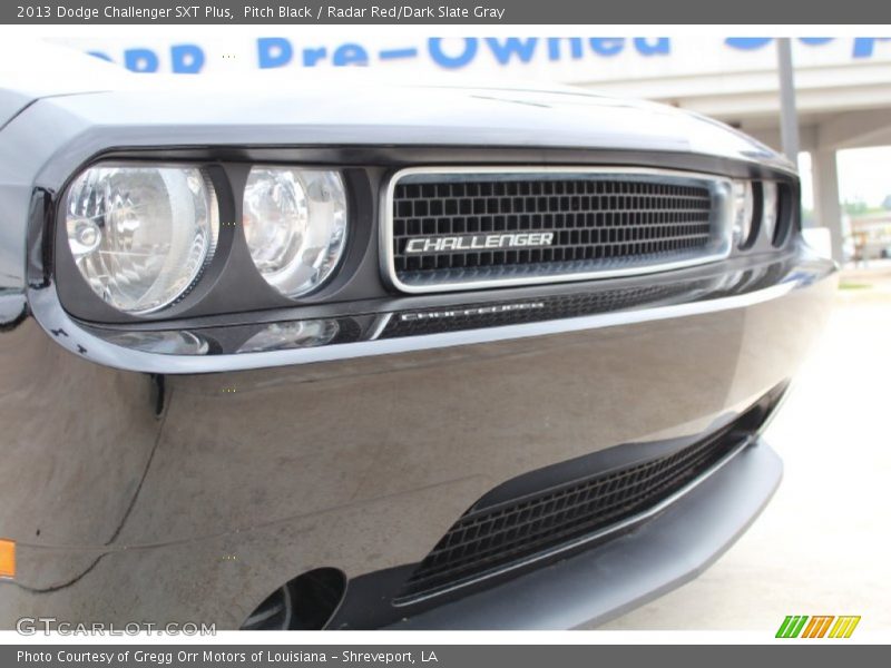 Pitch Black / Radar Red/Dark Slate Gray 2013 Dodge Challenger SXT Plus
