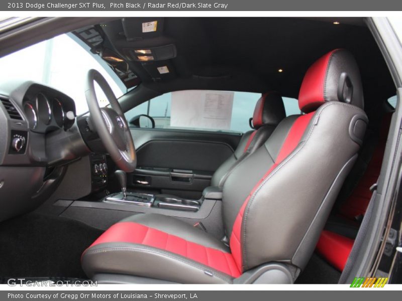  2013 Challenger SXT Plus Radar Red/Dark Slate Gray Interior